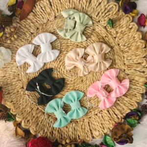 Bow Hoop Earrings – Elegant & Feminine Accessory