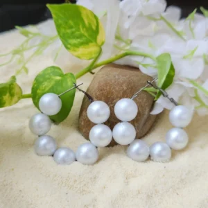 Classic Pearl Hoop Earrings – Elegant & Modern Statement Jewelry