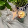 White | Ultra Satin Scrunchie | Rubber Band - white