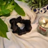Black | Ultra Satin Scrunchie | Rubber Band - Black