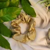 Light Golden | Ultra Satin Scrunchie | Rubber Band - Light Golden