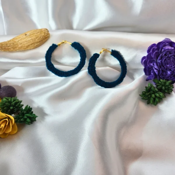 Handcrafted Crochet Hoop Earrings – Unique & Boho-Chic Jewelry