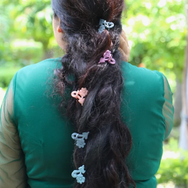 Elegant Flower Hair Claw Clips – Stylish & Strong Flower Claws (Large)
