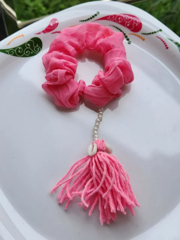Georgette Boho Scrunchie – Stylish Regular Size Hair Accessory