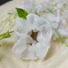 White | Dreamy Pearl Scrunchie | Organza Hair Tie - white