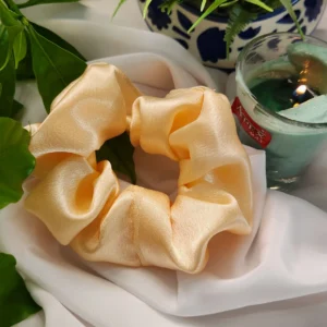 Light Rust | Premium Satin Scrunchies | Rubber Band