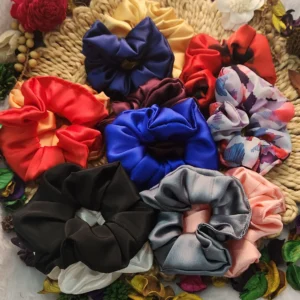 Combo Pack of 12 Premium Satin Scrunchies