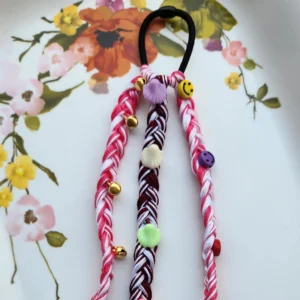 Boho Style Kids Special Lightweight Rubber String – Soft Thread Hair Accessory